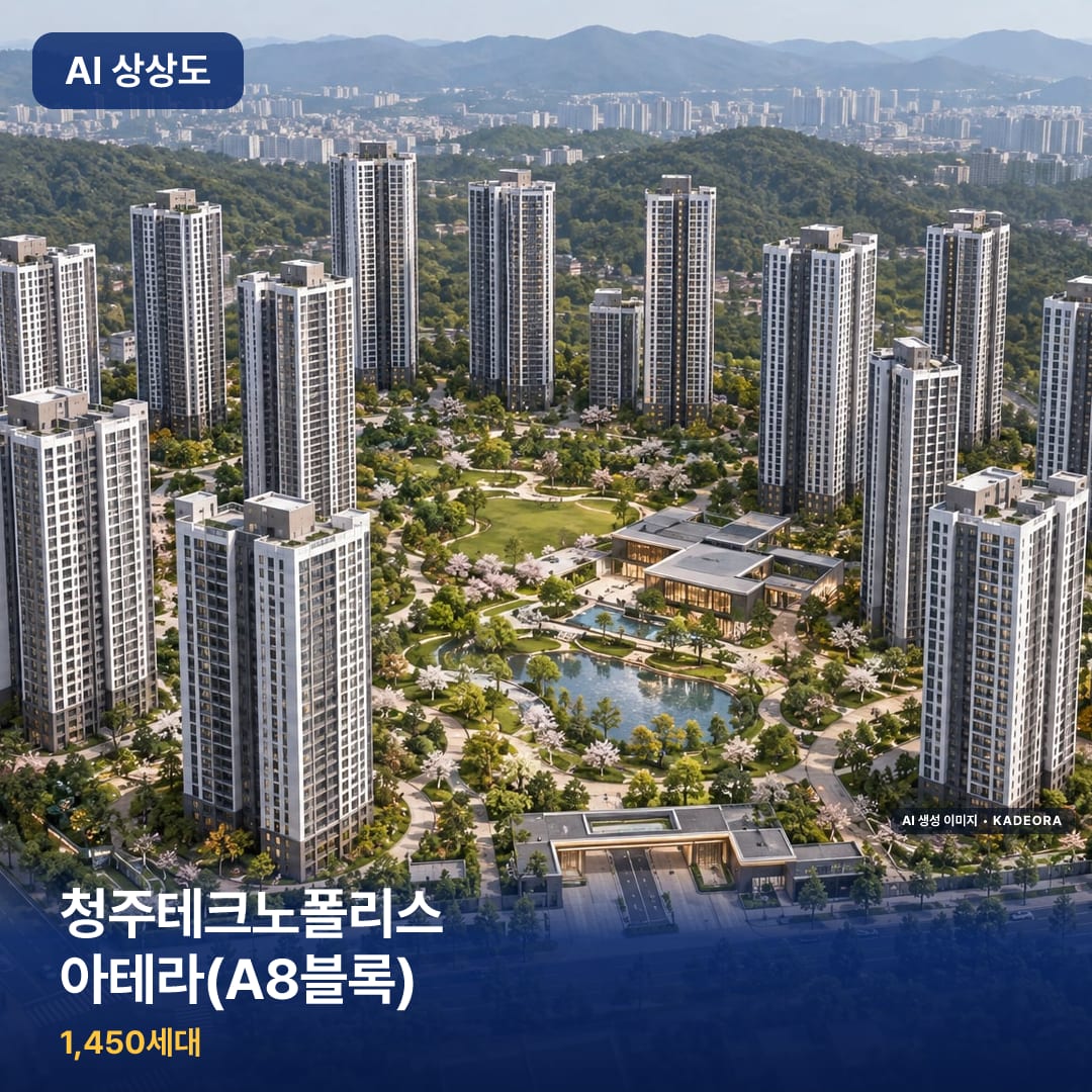 청주테크노폴리스 아테라(A8블록) AI 상상도