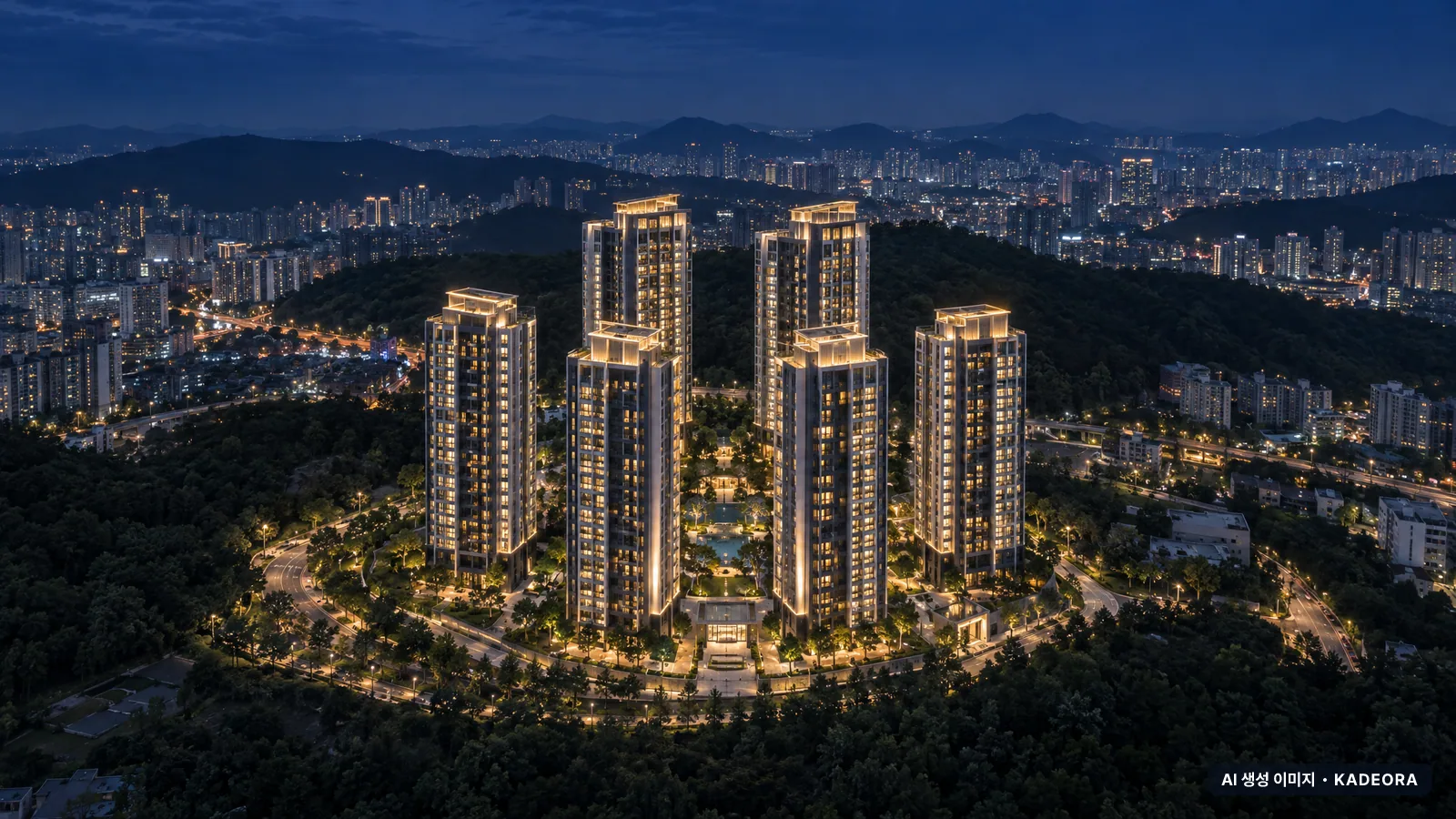 더샵 의정부역 링크시티 단지 전경 AI 상상도 — 의정부시 의정부동 1,401세대