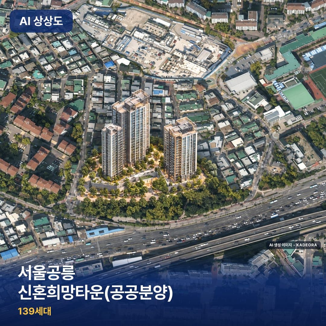 서울공릉 신혼희망타운(공공분양) 단지 썸네일 — AI 생성 이미지