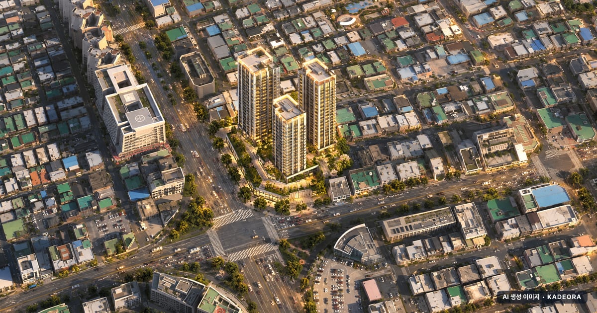 울산 달동 더리브 이번 179세대 공급 기준 AI 상상도(노을 항공) — 실제와 다를 수 있음