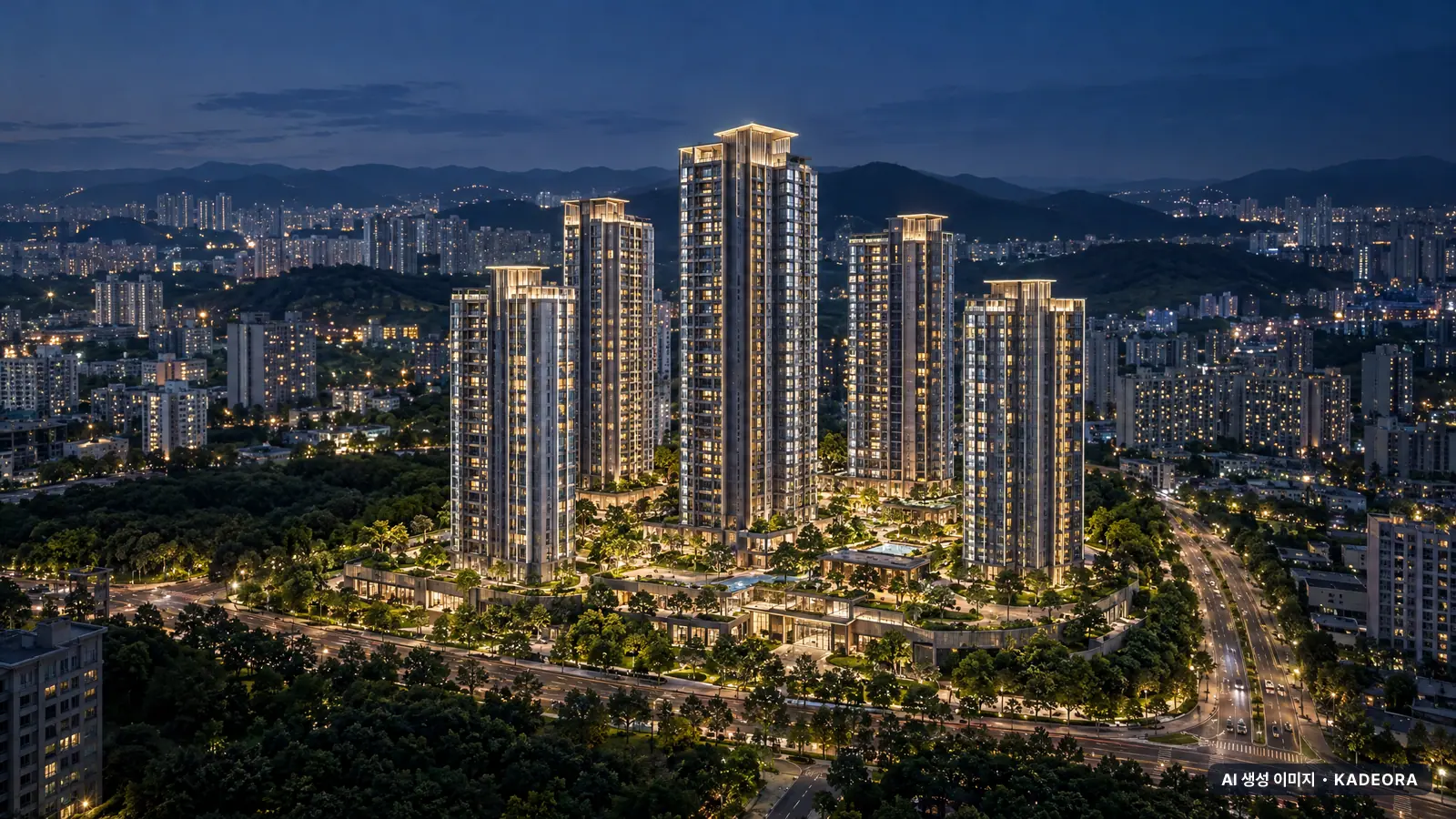 부산 한양프라자 단지 전경 AI 상상도