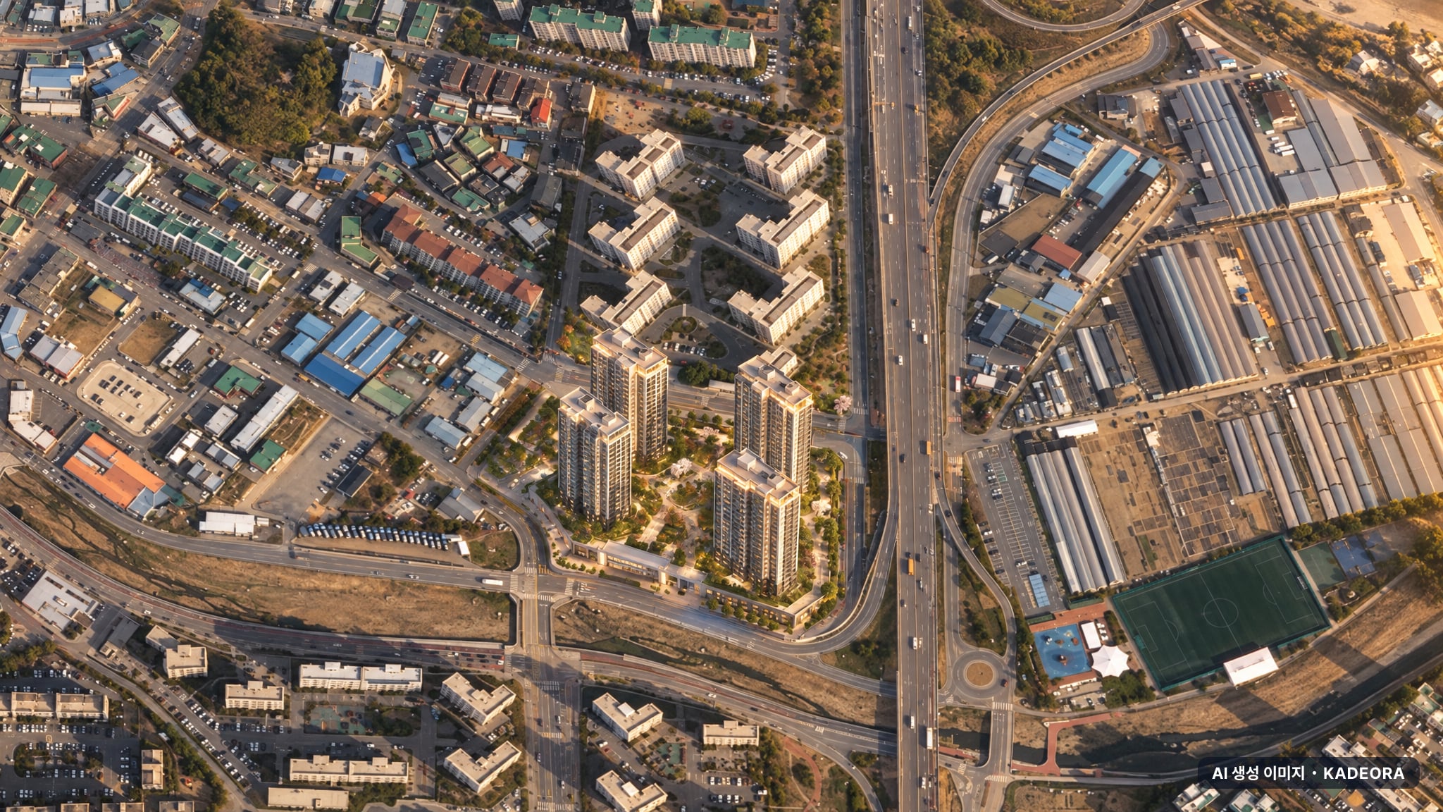광주태전 경남아너스빌 리미티드 단지 전경 AI 상상도(노을 항공) — 경기 광주시 착공 404세대
