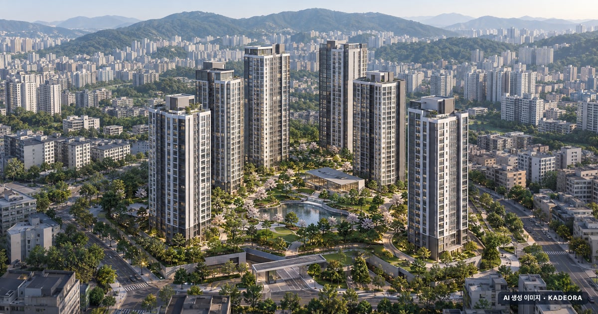 구서5 재건축 청약 구서5 재건축 단지 전경 AI 상상도 — 금정구 구서동 794세대