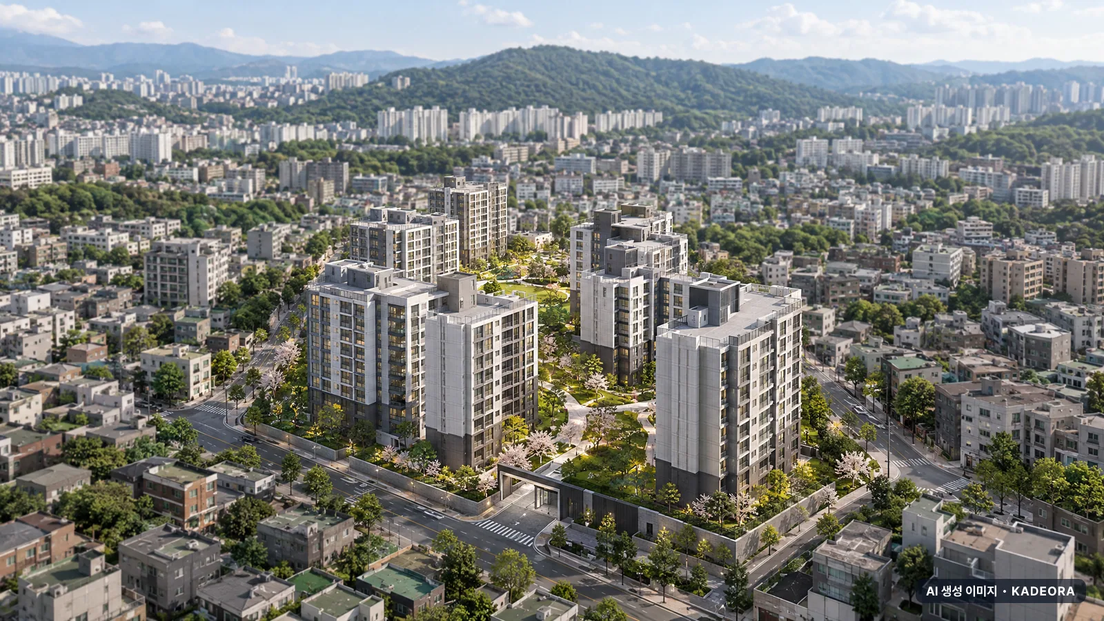 부산 연제구 연산동 태광맨션 가로주택정비 단지 전경 AI 상상도 — 연제구 연산동