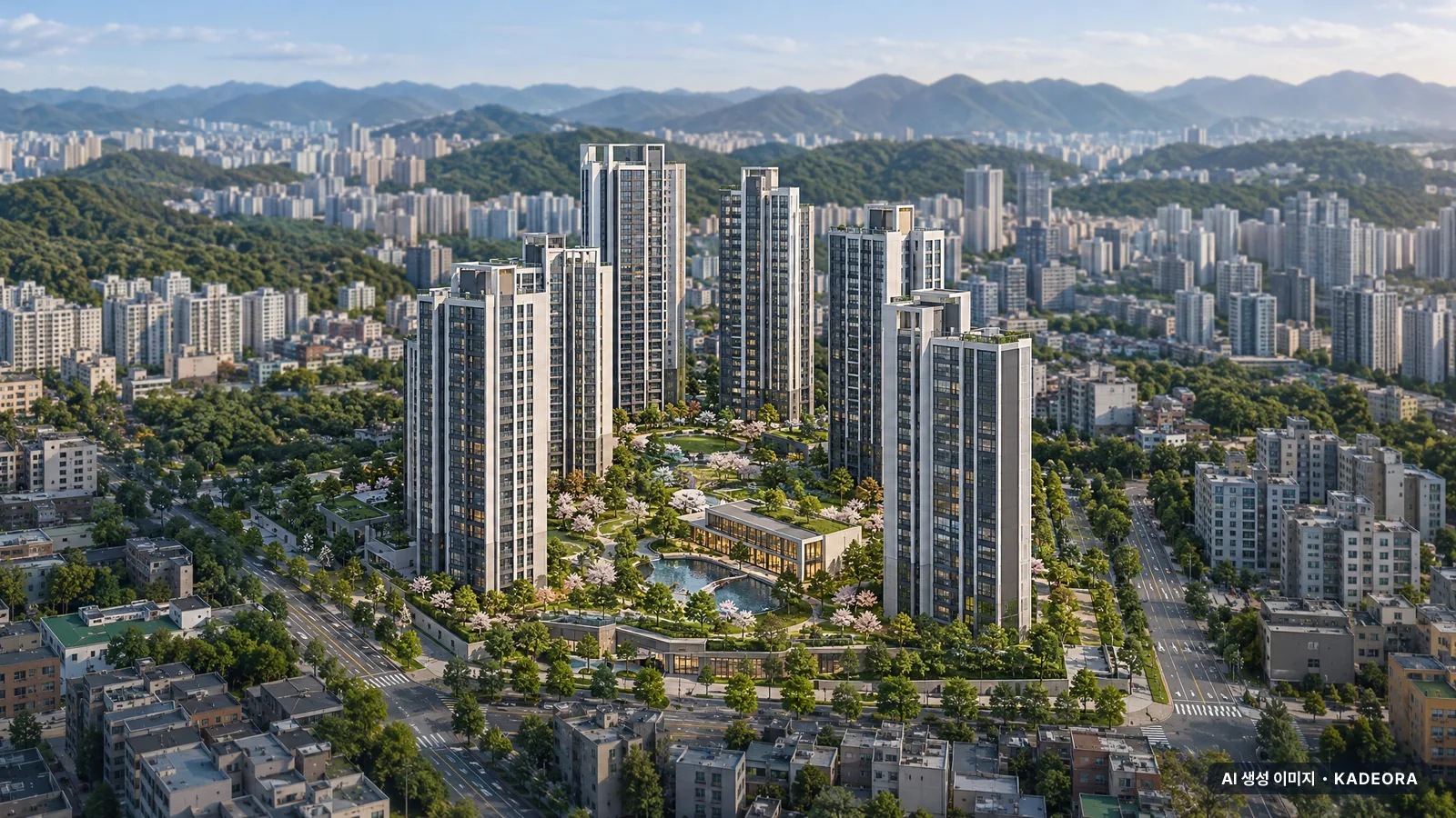 부산 연제구 연산동 태광맨션 가로주택정비 단지 전경 AI 상상도 — 연제구 연산동