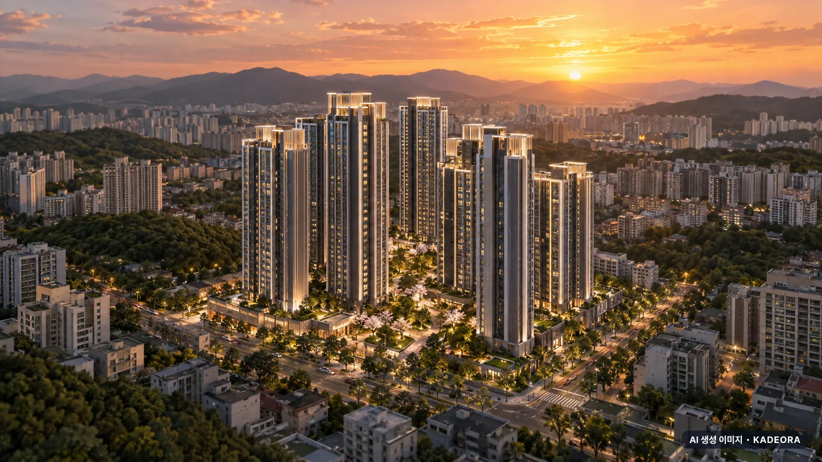 부산 연제구 연산동 태광맨션 가로주택정비 단지 전경 AI 상상도 — 연제구 연산동
