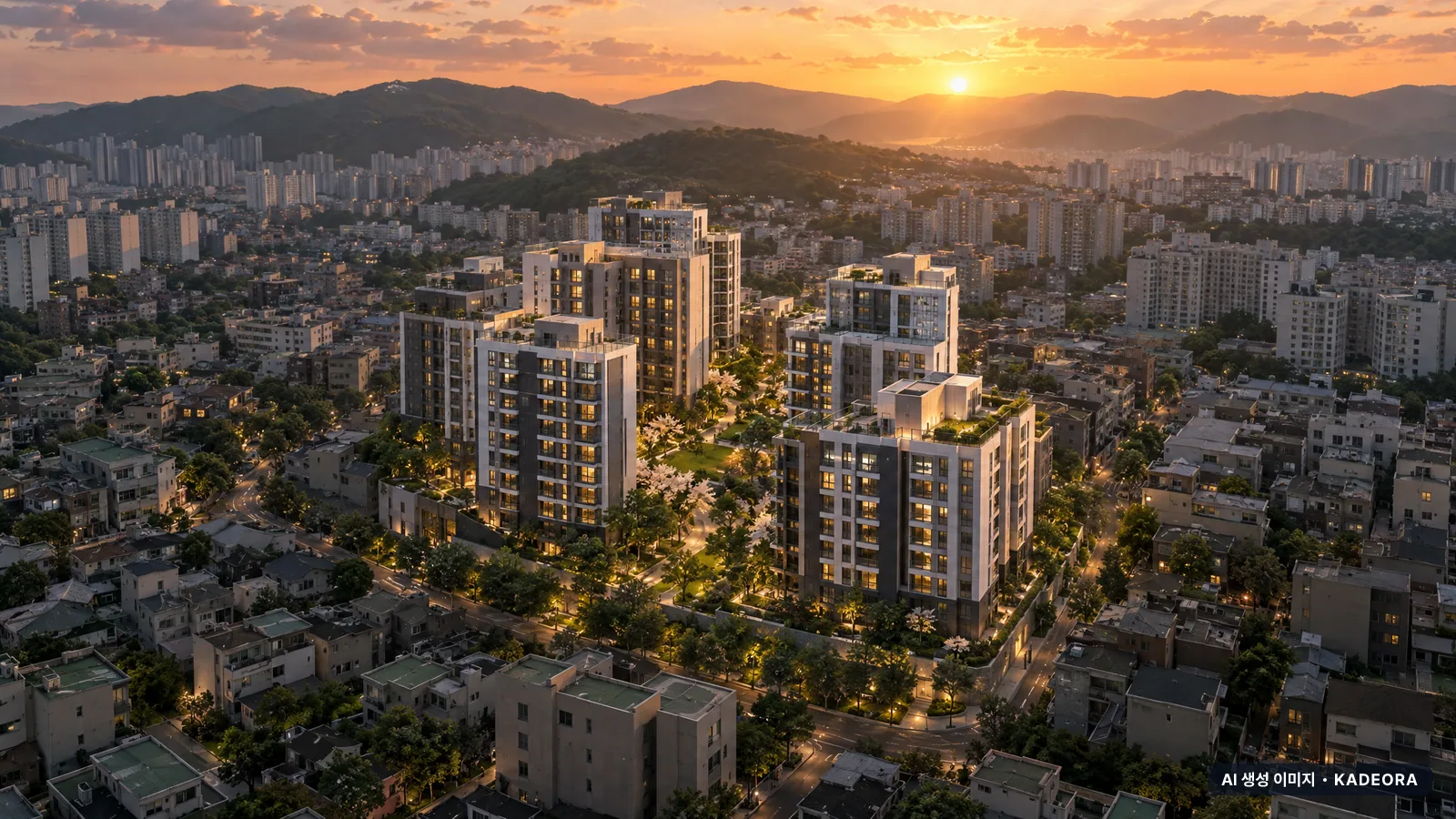 부산 연제구 연산동 태광맨션 가로주택정비 단지 전경 AI 상상도 — 연제구 연산동