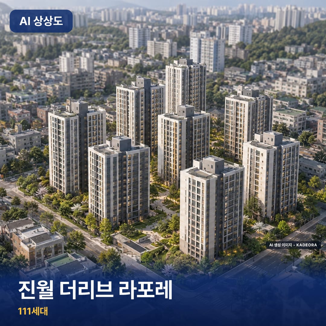 진월 더리브 라포레 단지 썸네일 — AI 생성 이미지