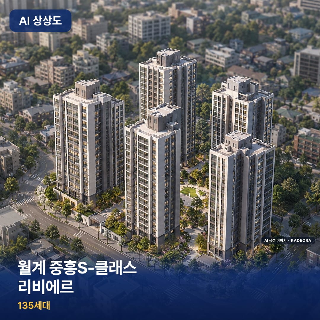 월계 중흥S-클래스 리비에르 단지 썸네일 — AI 생성 이미지