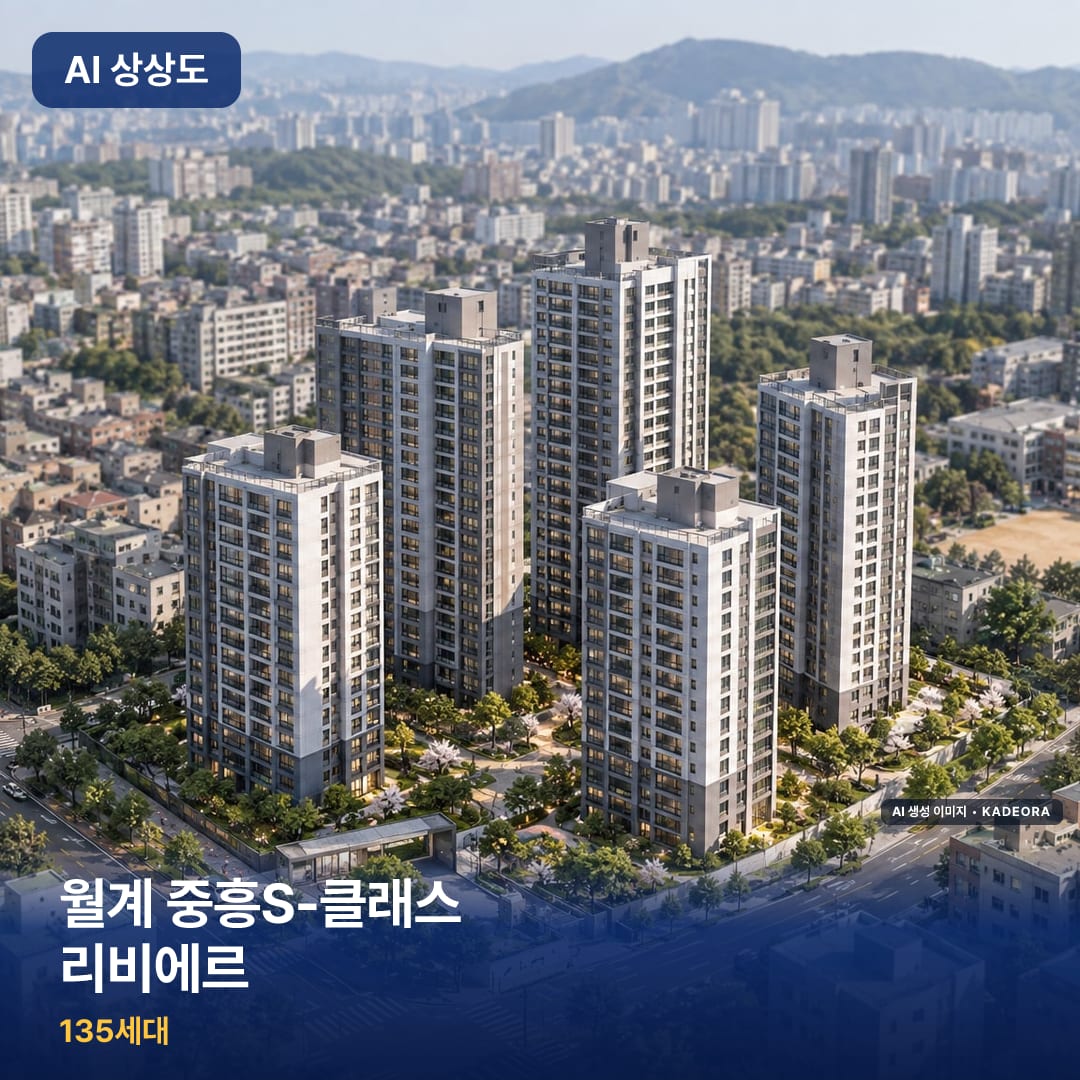 월계 중흥S-클래스 리비에르 단지 썸네일 — AI 생성 이미지