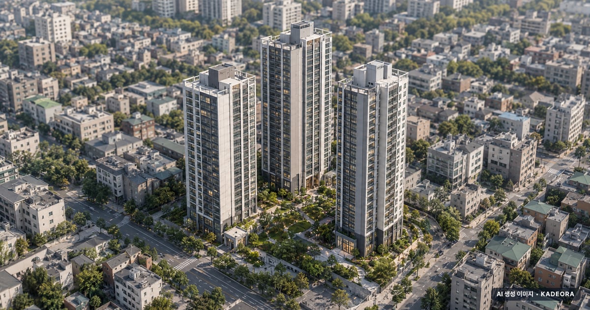 온천장 하늘채 엘리시움 단지 전경 AI 상상도 — 동래구 온천동 129세대