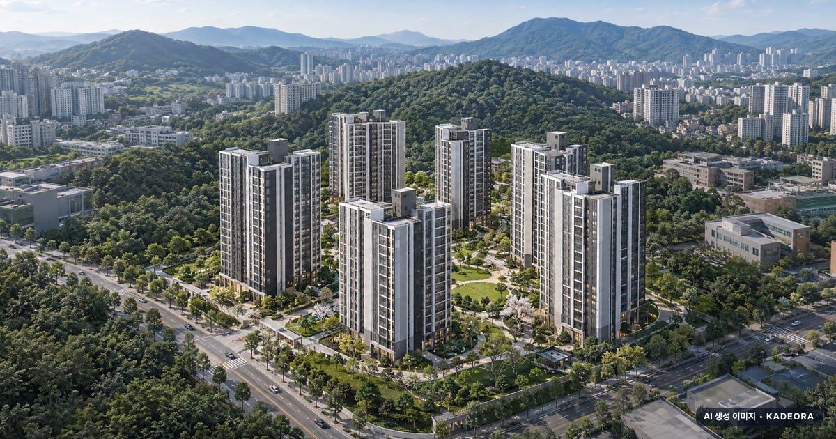 청계 노르웨이숲(13차) AI 상상도