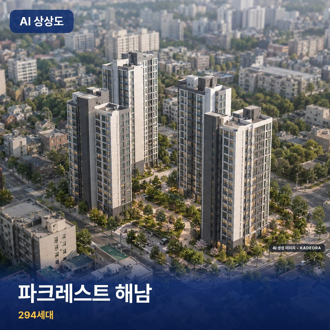 파크레스트 해남 단지 썸네일 — AI 생성 이미지
