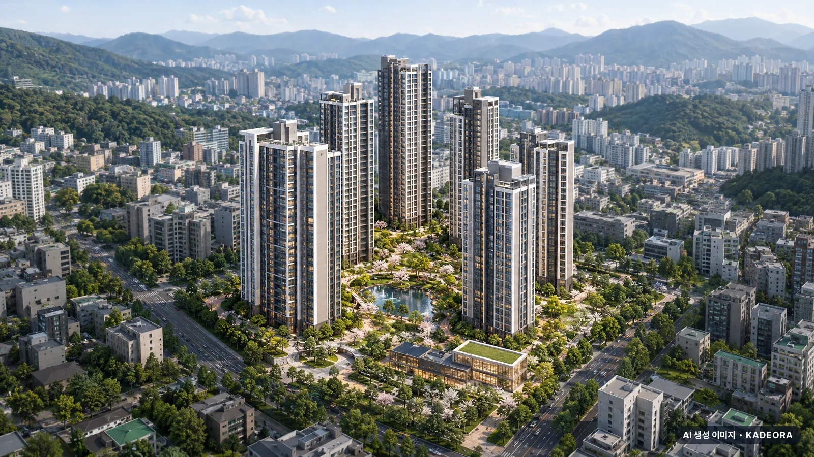 울산 삼산동 재건축 단지 전경 AI 상상도 — 남구 삼산동
