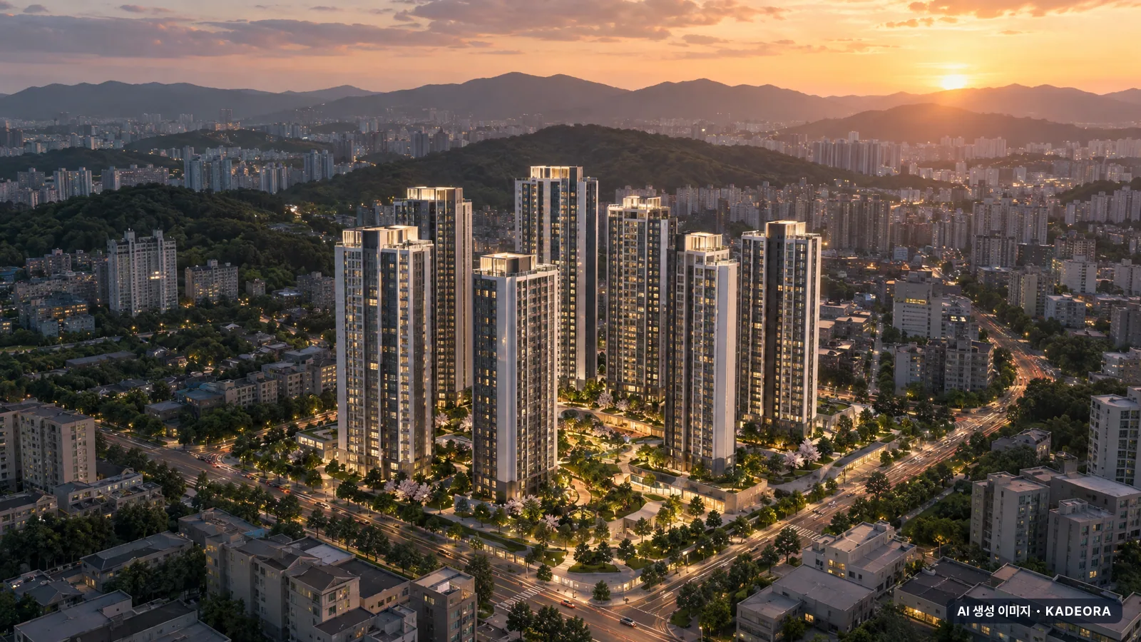 울산 삼산동 재건축 단지 전경 AI 상상도 — 남구 삼산동