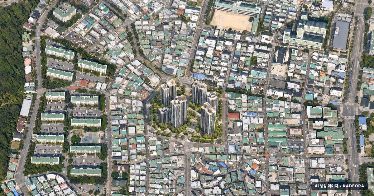 구서1 재개발 구서1 재개발 단지 전경 AI 상상도 — 금정구 구서동 544세대