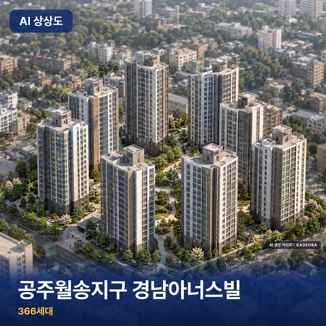공주월송지구 경남아너스빌 단지 썸네일 — AI 생성 이미지