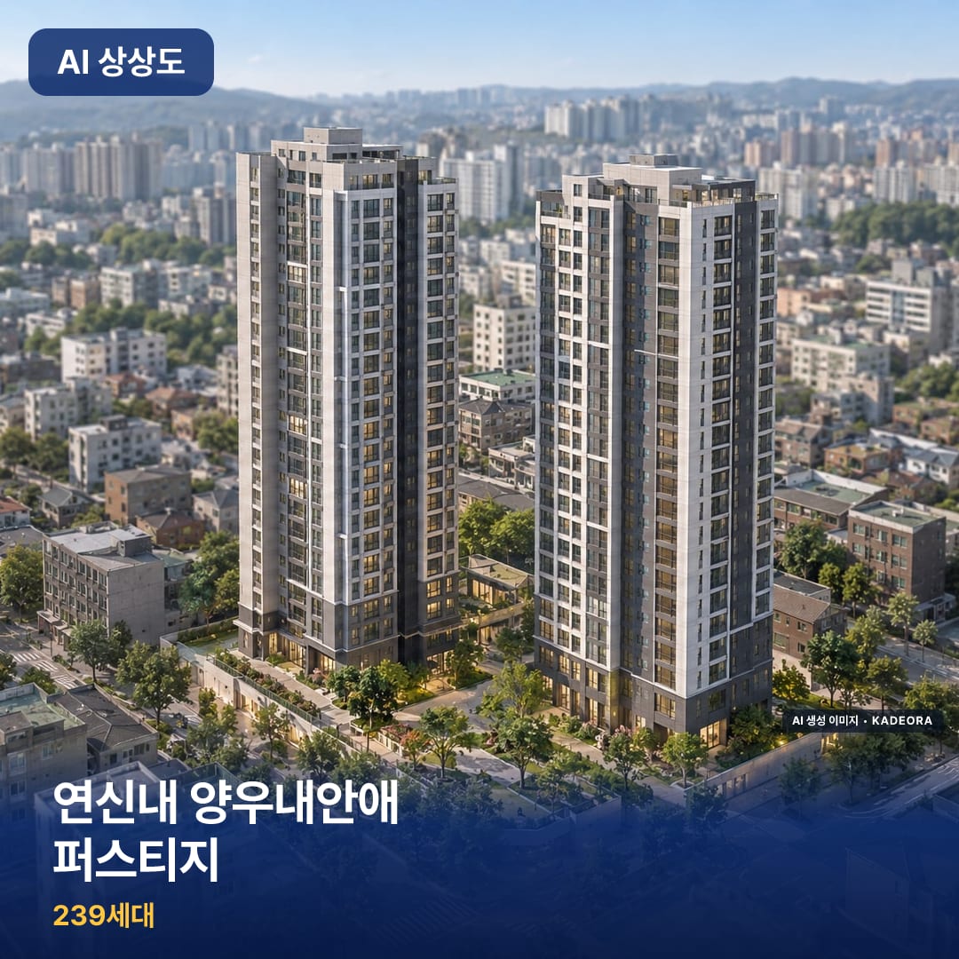 연신내 양우내안애 퍼스티지 단지 썸네일 — AI 생성 이미지