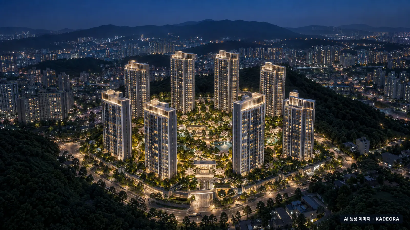 모라동(270-3번지 일원) 공동주택 단지 전경 AI 상상도 — 사상구 모라동 783세대