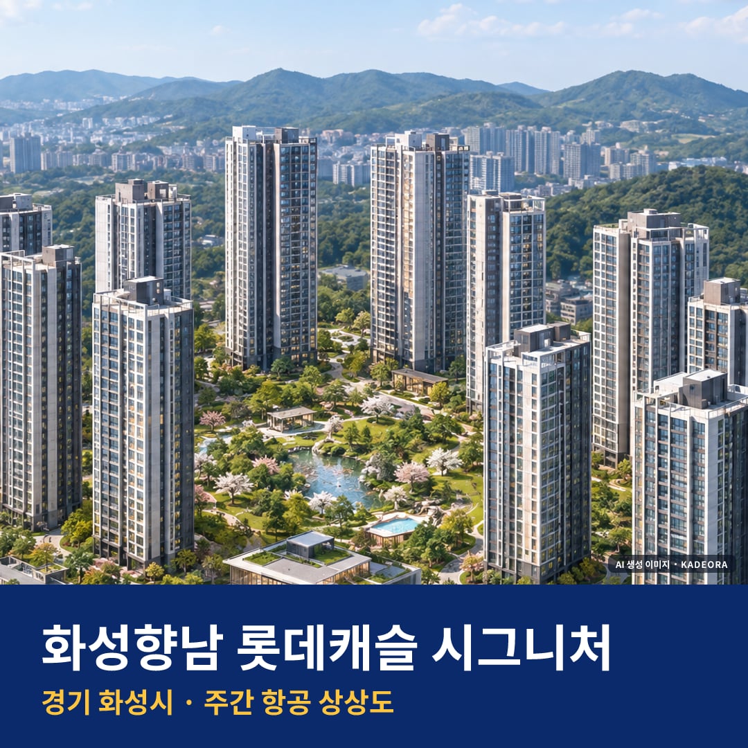 화성향남 롯데캐슬 시그니처 AI 상상도