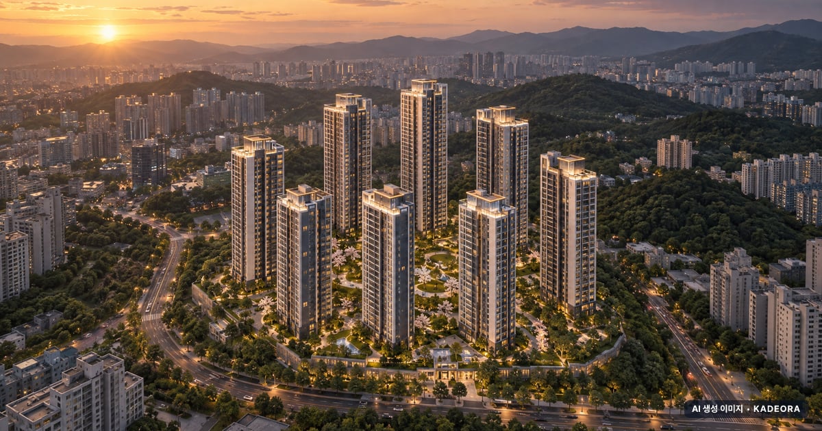김포 풍무역세권 B5블록 호반써밋 9개동·최고 29층·총 956세대 기준 AI 상상도(노을 항공) — 실제와 다를 수 있음