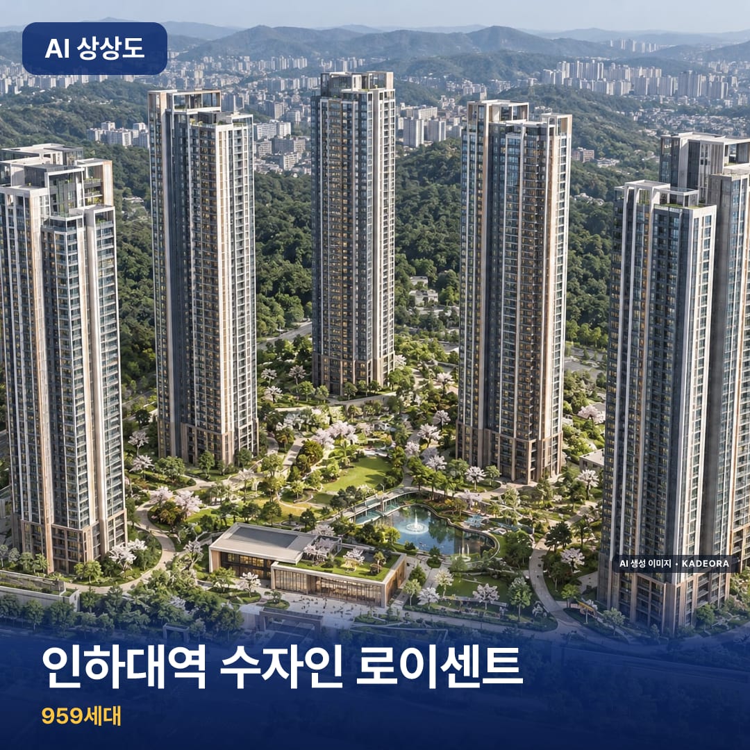 인하대역 수자인 로이센트 AI 상상도