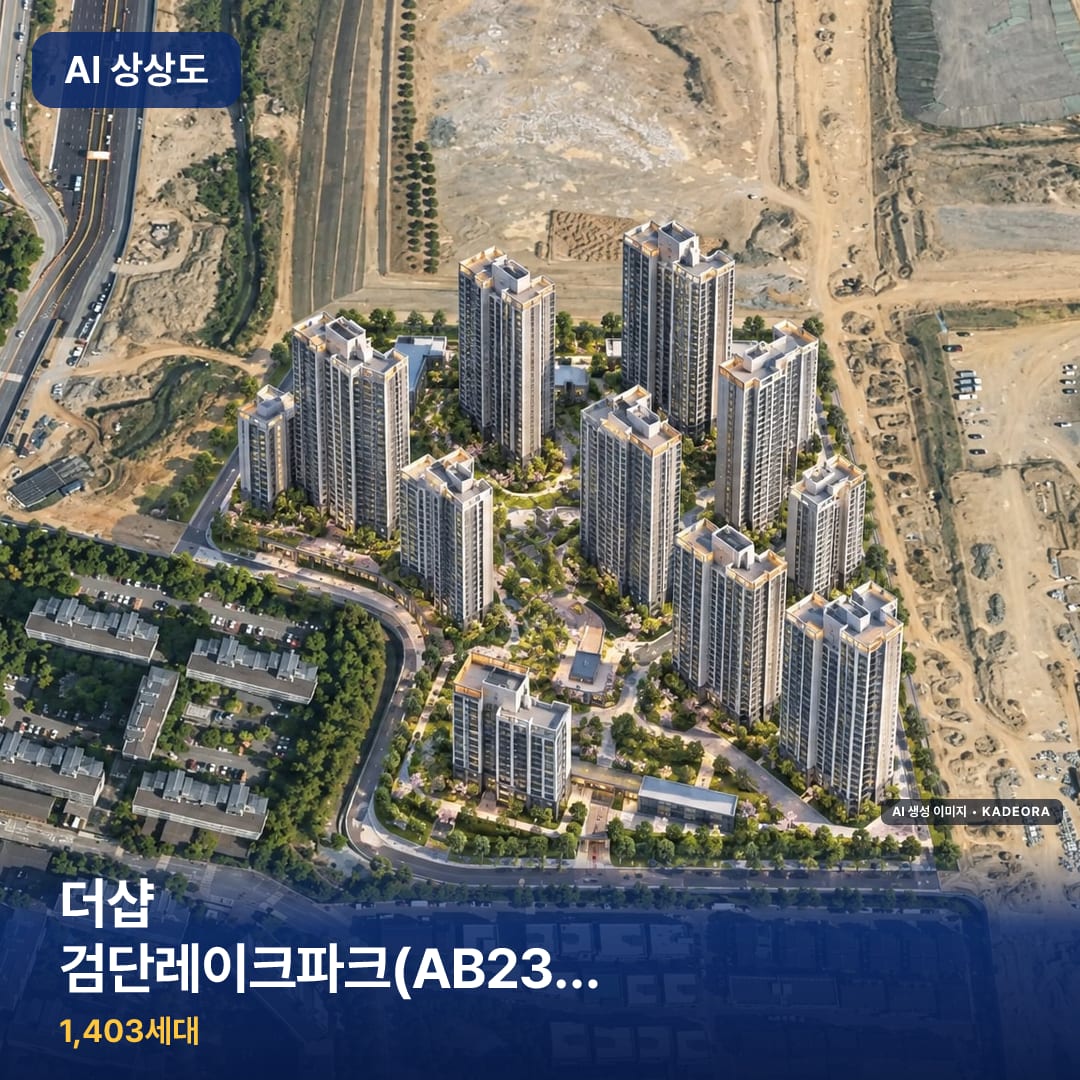 더샵 검단레이크파크(AB23BL) 단지 썸네일 — AI 생성 이미지