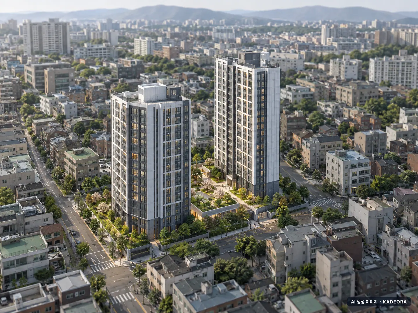 서울공릉지구 공공분양주택 총 209세대 기준 AI 상상도 — 실제와 다를 수 있음 서울공릉지구 공공분양주택 총 209세대 기준 AI 상상도(주간 항공) — 실제와 다를 수 있음
