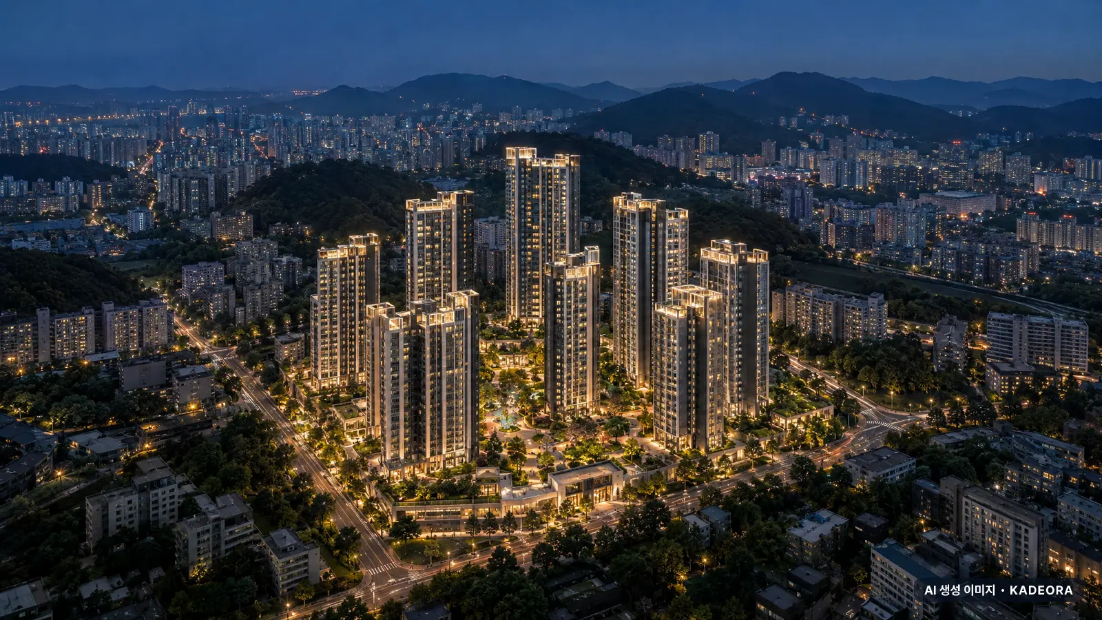 울산 남구 B-04 재개발 단지 전경 AI 상상도 — 남구 신정동 1,441세대