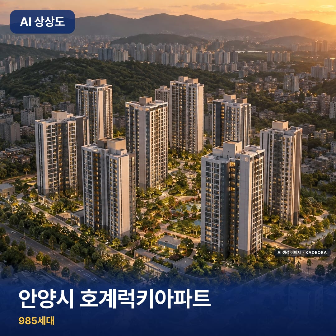안양시 호계럭키아파트 단지 썸네일 — AI 생성 이미지