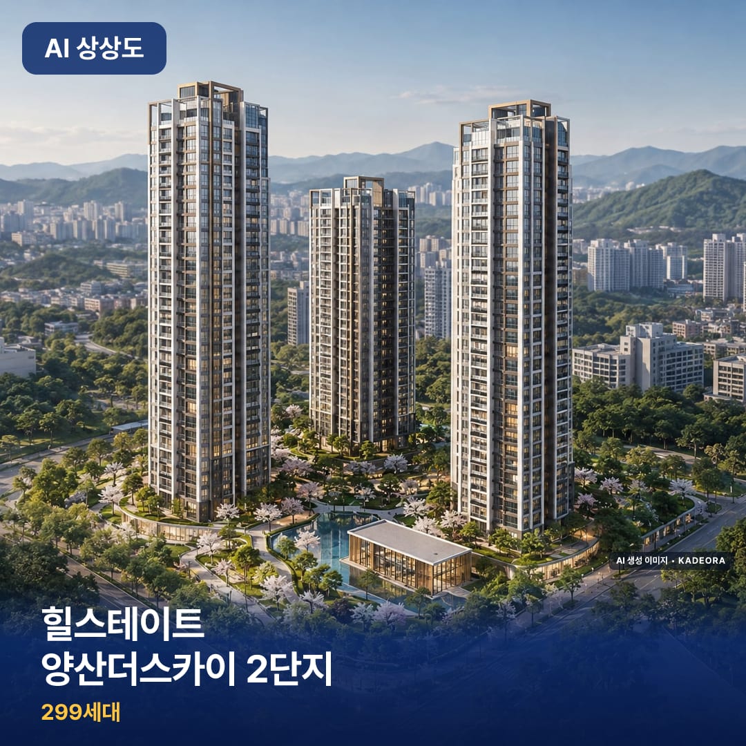 힐스테이트 양산더스카이 2단지 단지 썸네일 — AI 생성 이미지