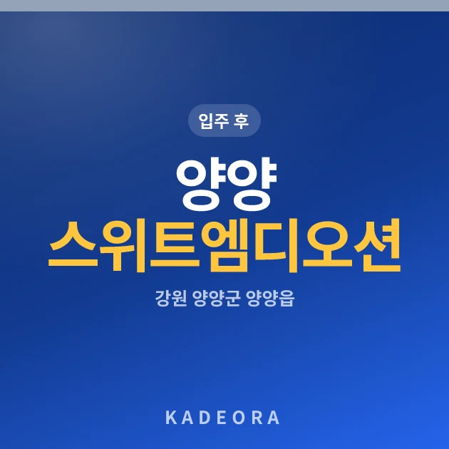 양양 스위트엠 디오션 현장 카드