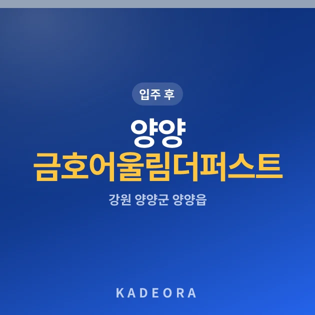 양양 금호어울림 더퍼스트 현장 카드