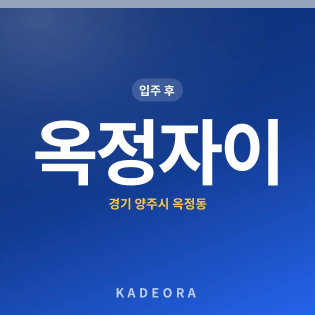 옥정자이 현장 카드