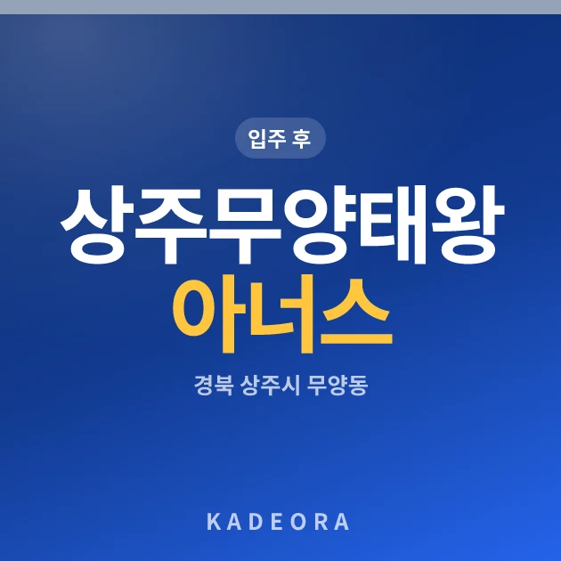 상주무양태왕아너스 현장 카드