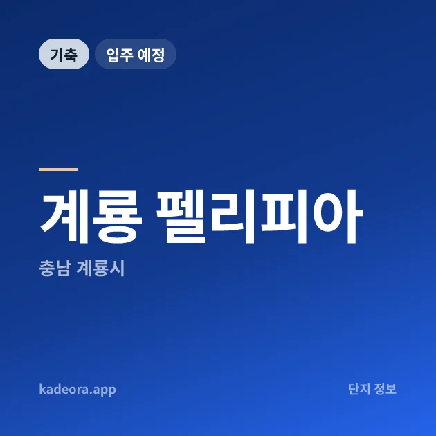계룡 펠리피아 현장 카드