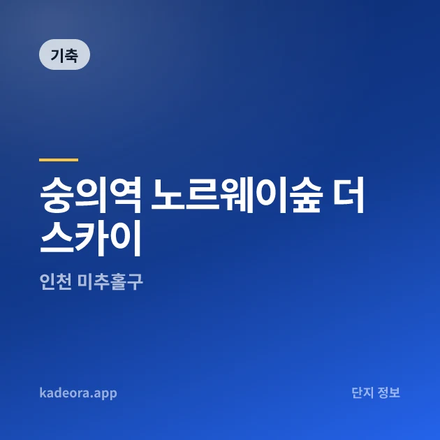 숭의역 노르웨이숲 더 스카이 현장 카드