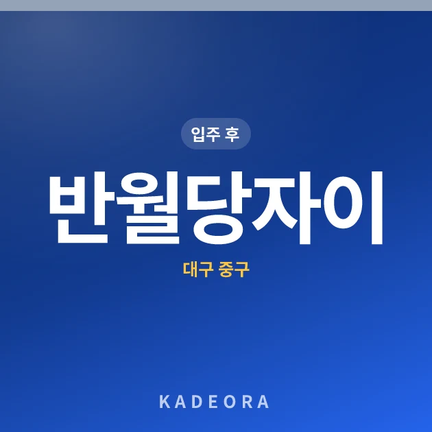 반월당자이 현장 카드