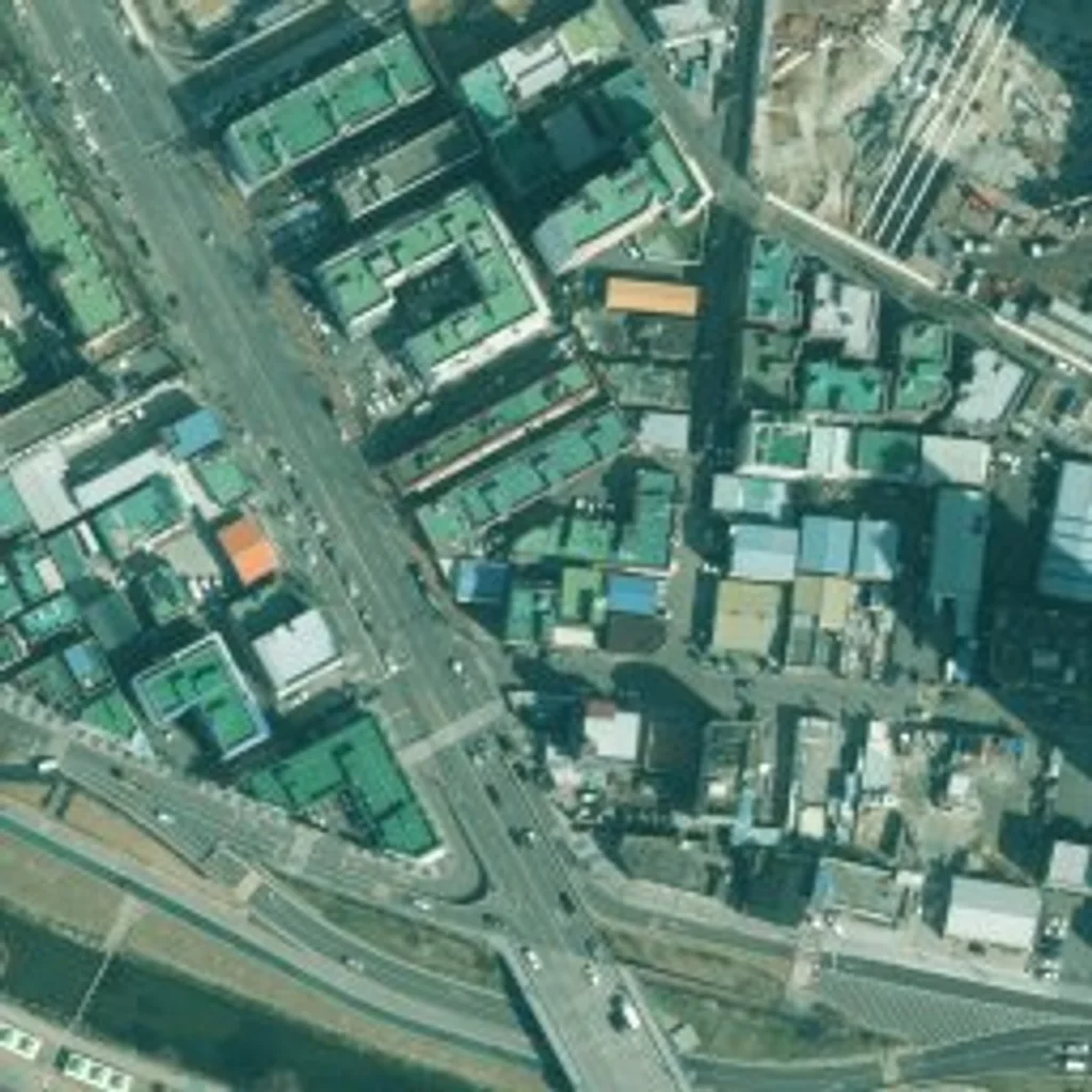 동래 반도 유보라 위성사진 — 동래구 낙민동