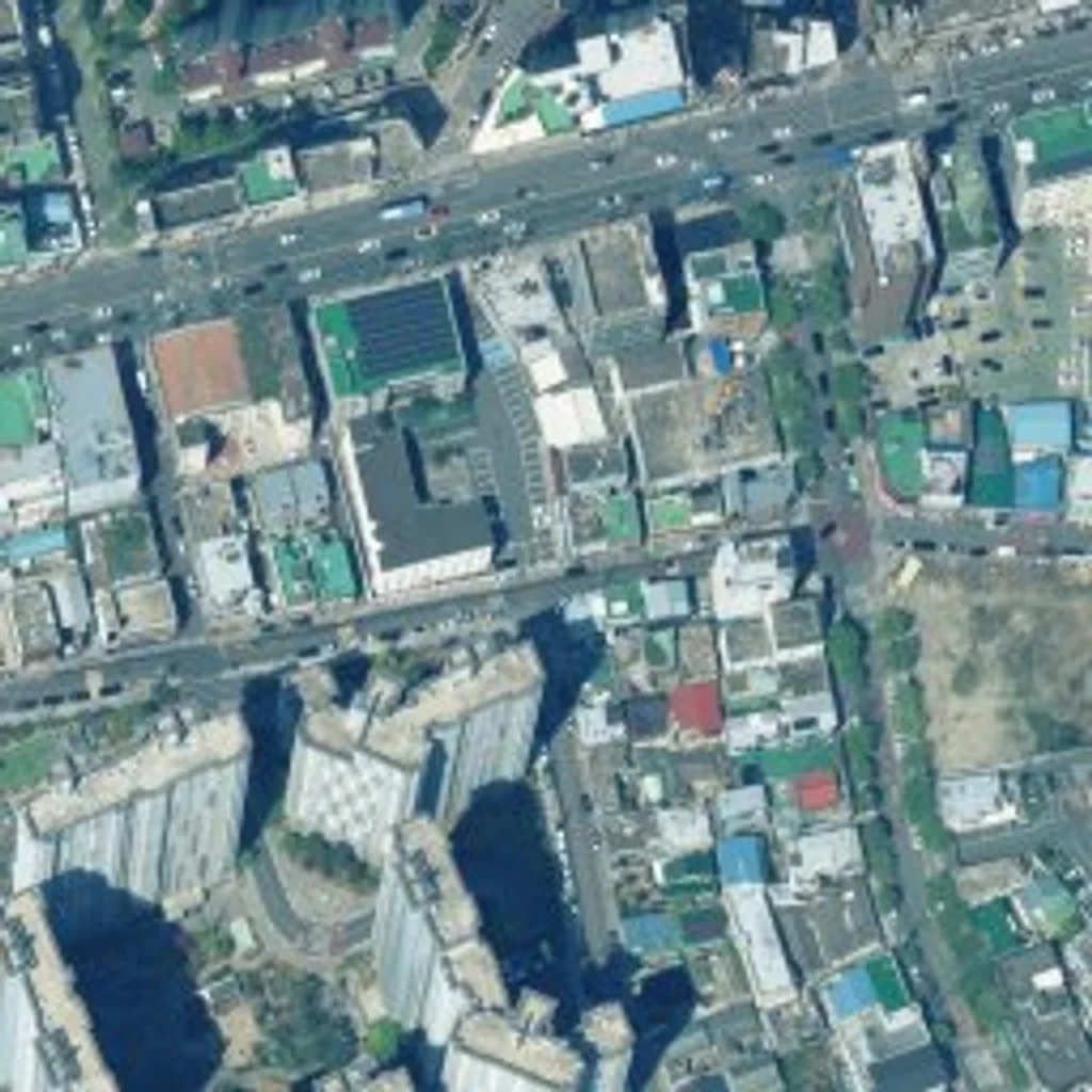 동대구우방아이유쉘 위성사진 — 동구 신암동