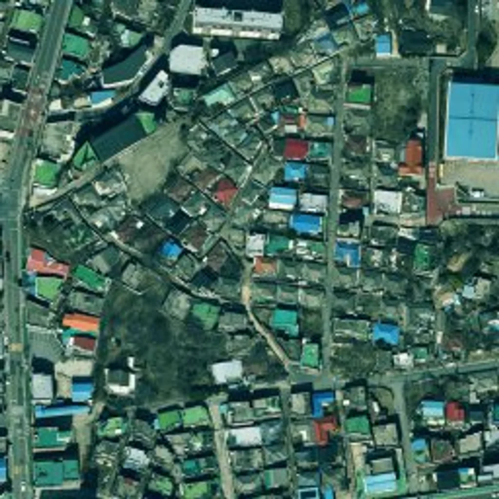 충북 청주 사직1구역 재개발 위성사진 — 청주시 사직동