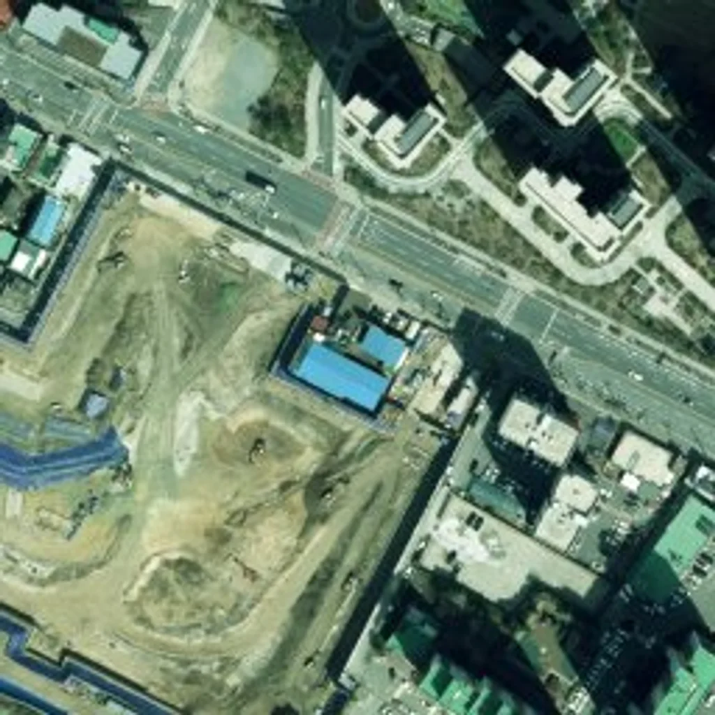 효성타운 위성사진 — 서구 도마동