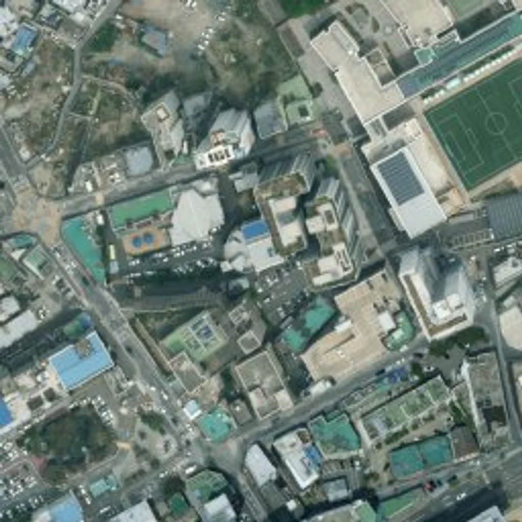 부산 해운대구 오티에르 해운대 위성사진 — 해운대구 중동