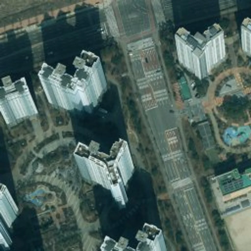 청라골드클래스 위성사진 — 서해구 청라동