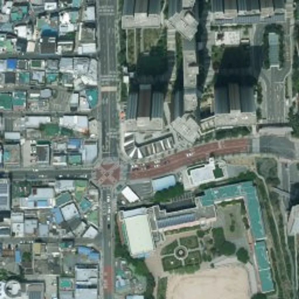 부산진구 전포1-1 재개발 위성사진 — 부산진구 전포동