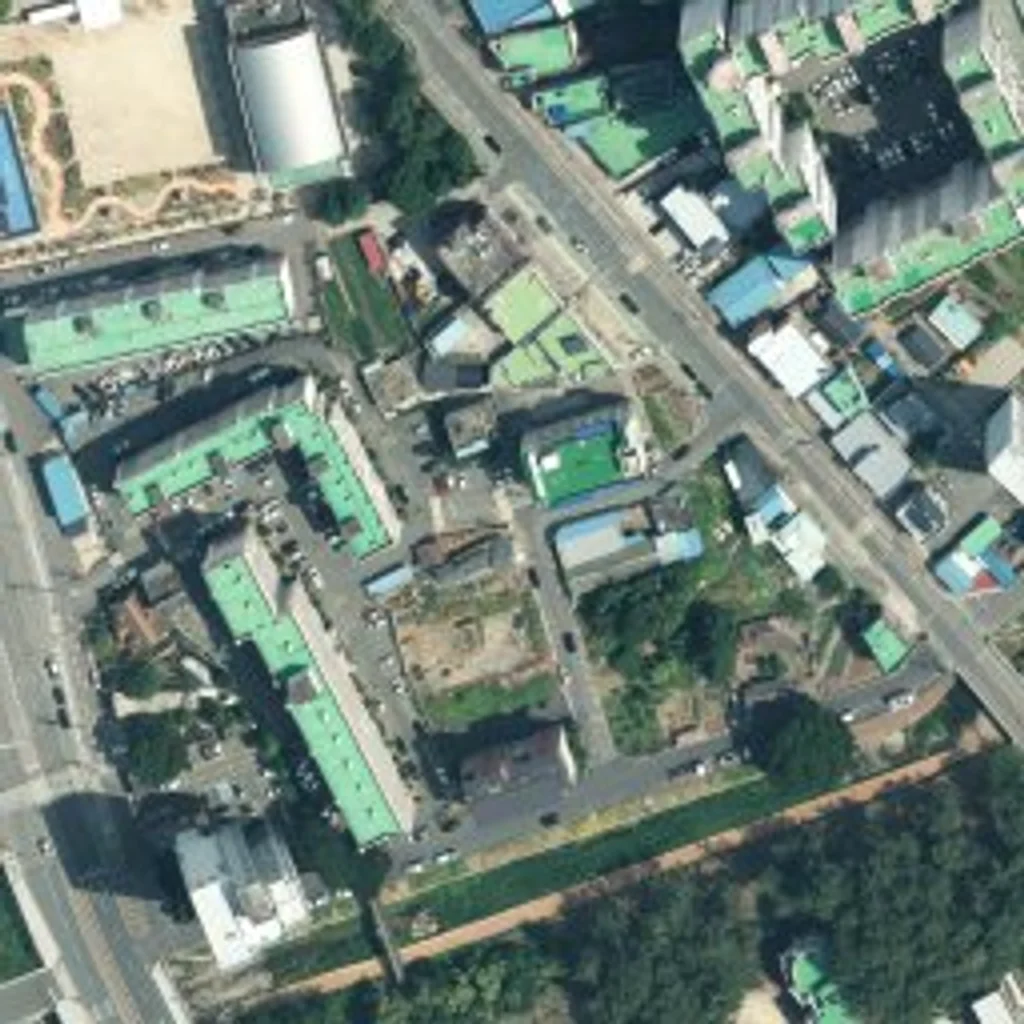 신우심포니타운 위성사진 — 사천시 죽림동