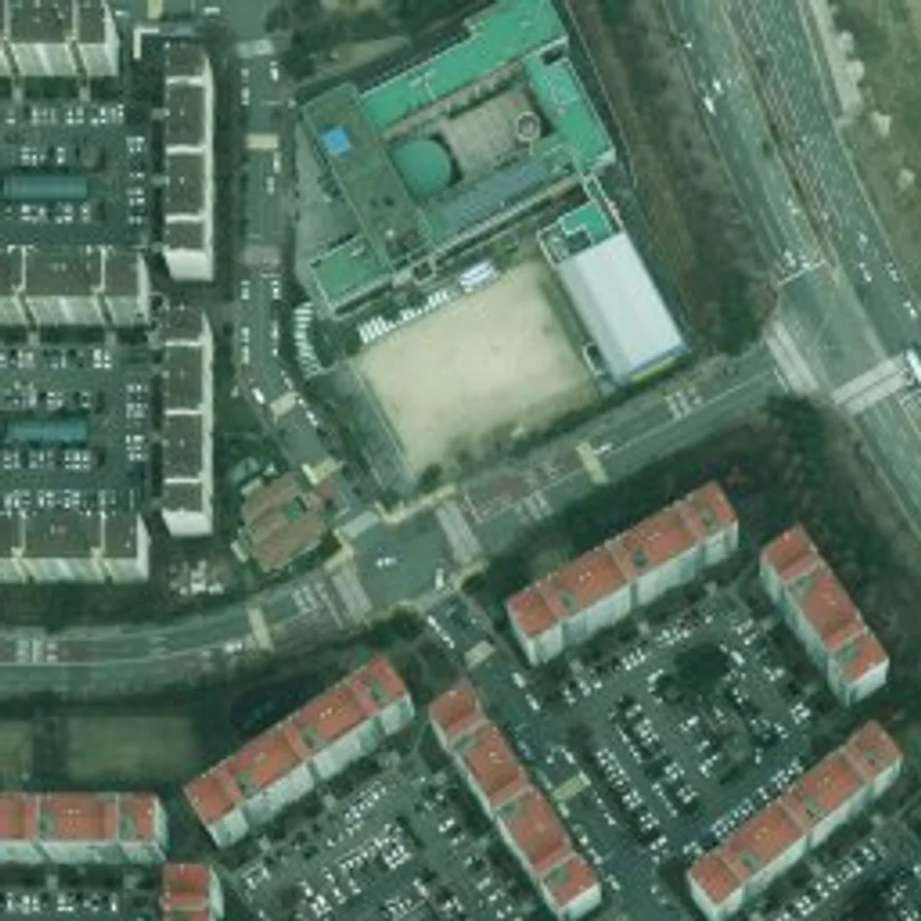 샘머리2차 위성사진 — 서구 둔산동