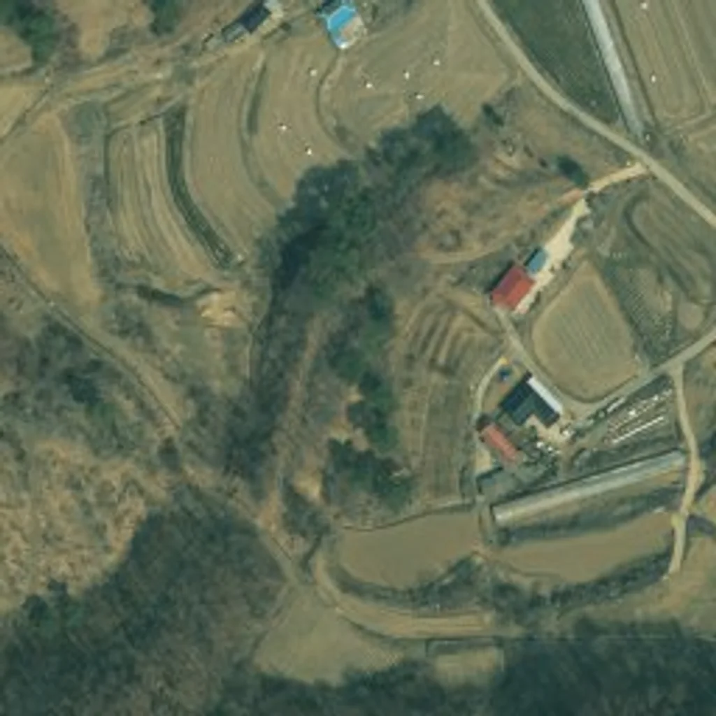 정림무지개 위성사진 — 고성군 고성읍 동외리