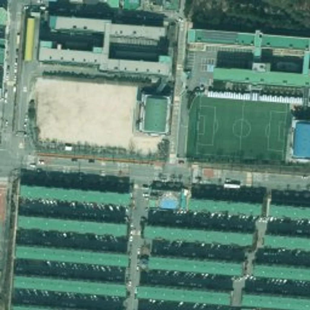 한성1차 위성사진 — 광산구 월곡동