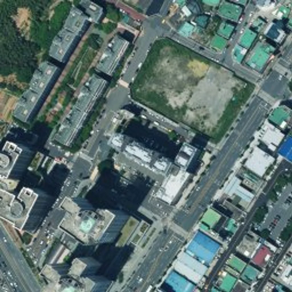 힐스테이트 평거 센트럴 위성사진 — 진주시 평거동